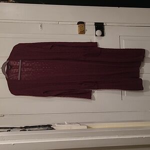 Torrid Long Purple Sweater Wrap